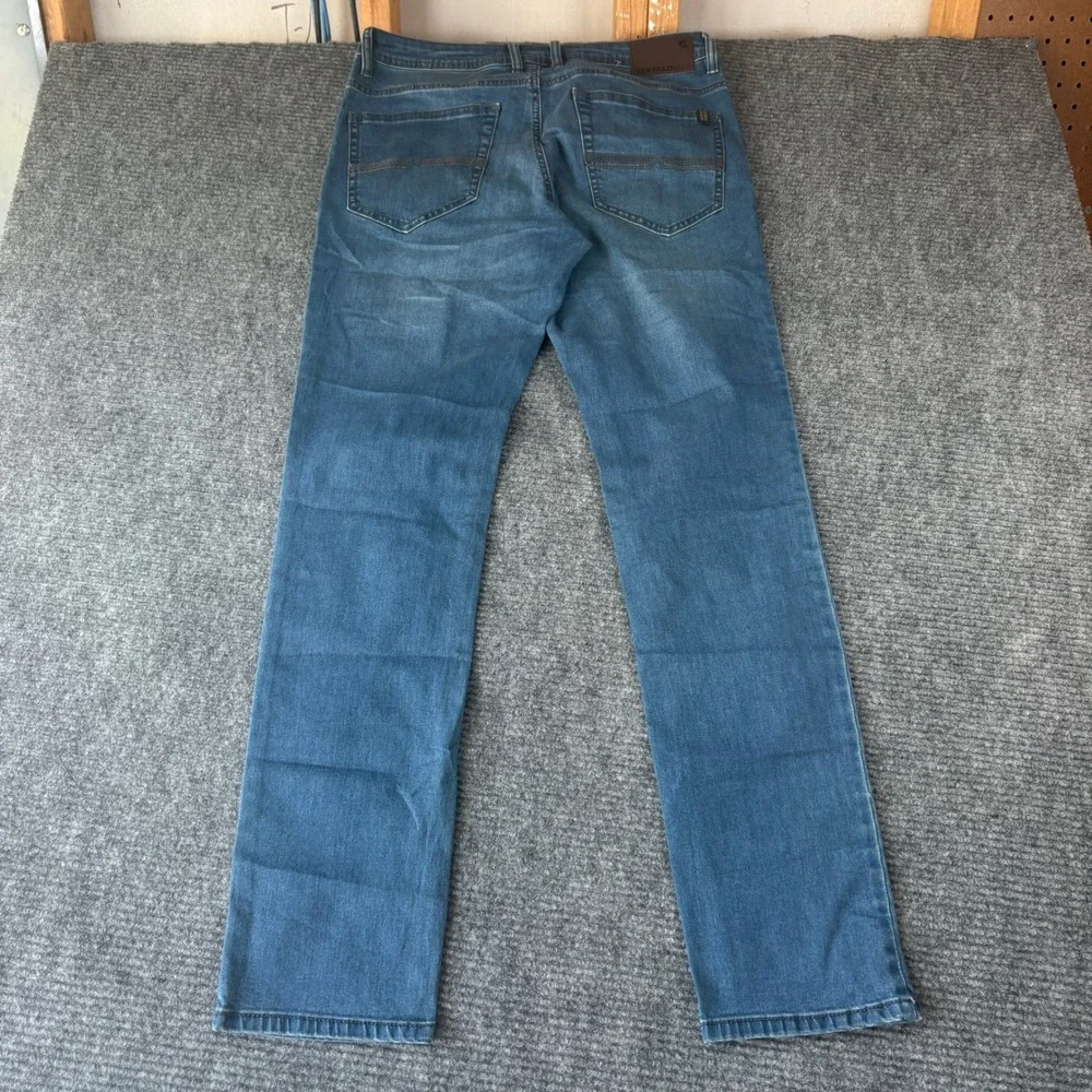 Buffalo David Bitton Axel Slim Stretch Mens Jeans 34x34 Medium Wash Blue Denim